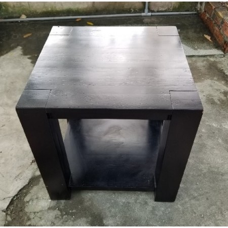 ChunKy Walnut : Đôn Góc Trang Trí Gỗ Sồi - 2 Tầng